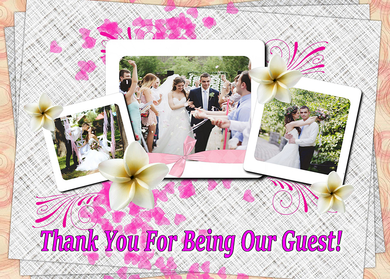 thank you note for wedding guests
