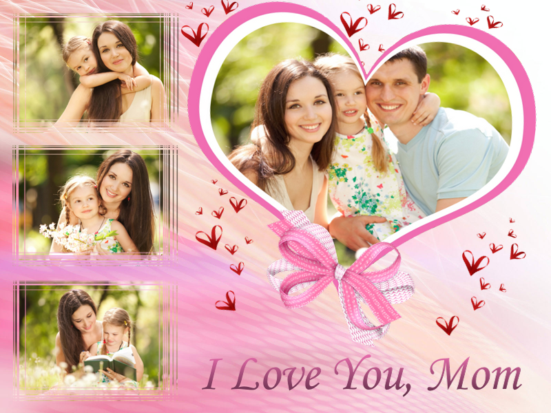 "I Love You" collage for your mom