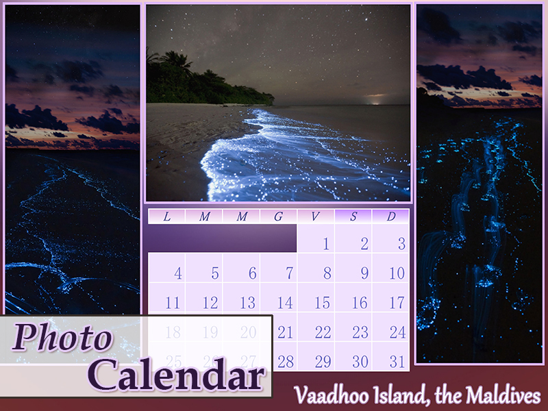 photo calendar design