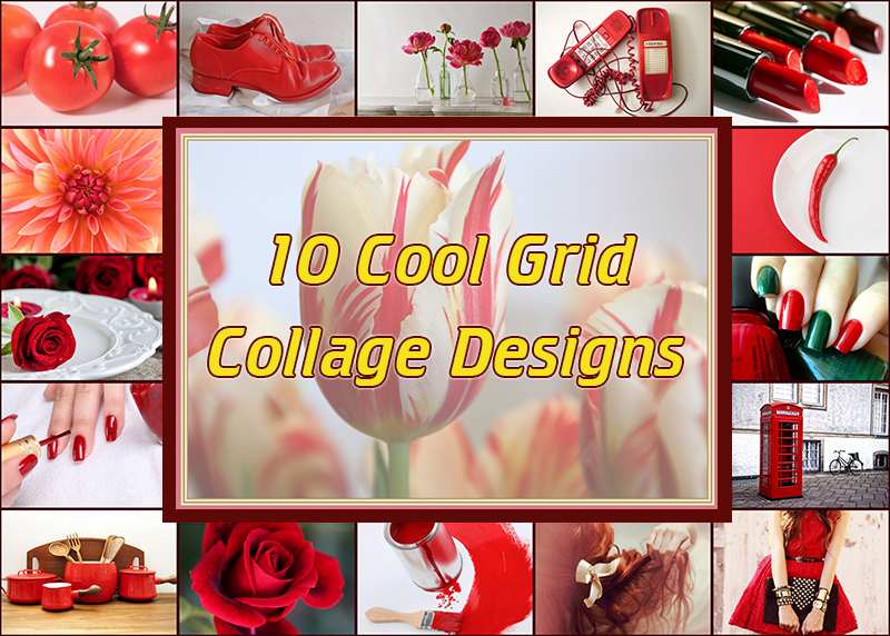 grid collage design