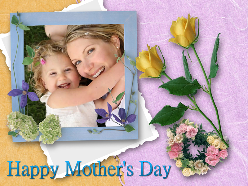 Mother's Day card with text