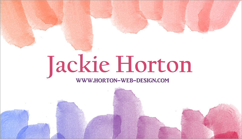 Web designer business card