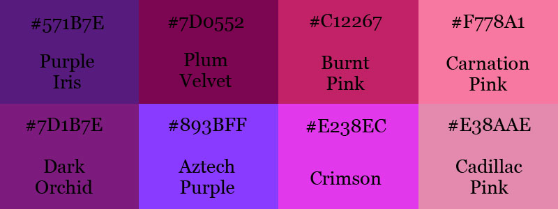 Violet color scheme