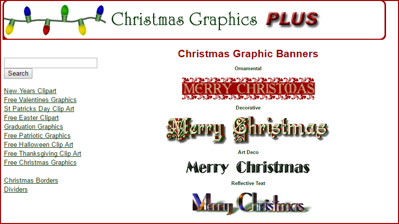 Merry Christmas banners