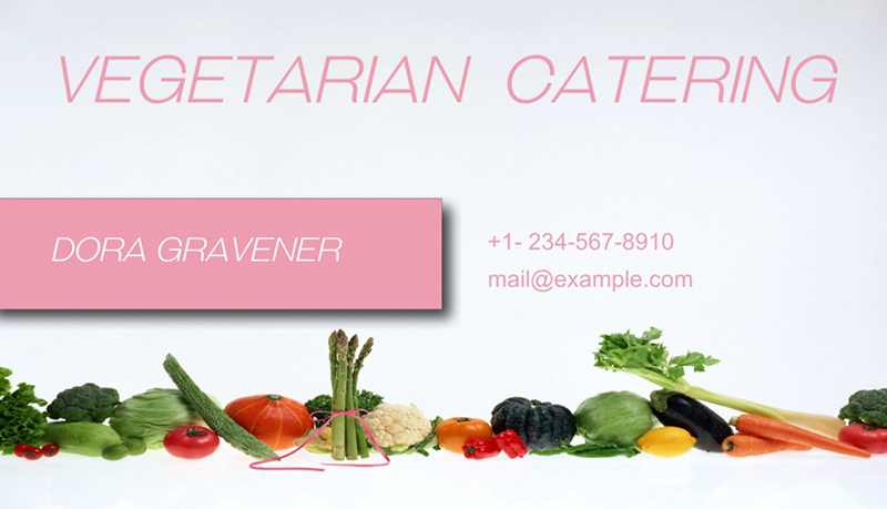 catering service card