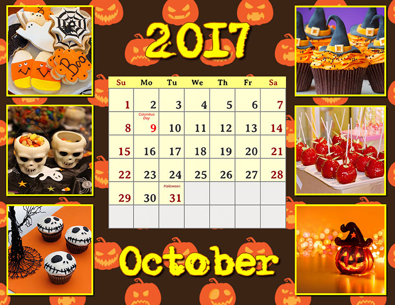 Symbolic calendar for Halloween