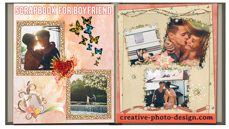 Scrapbook Ideas #photo #album #scrapbooking #boyfriend #cute