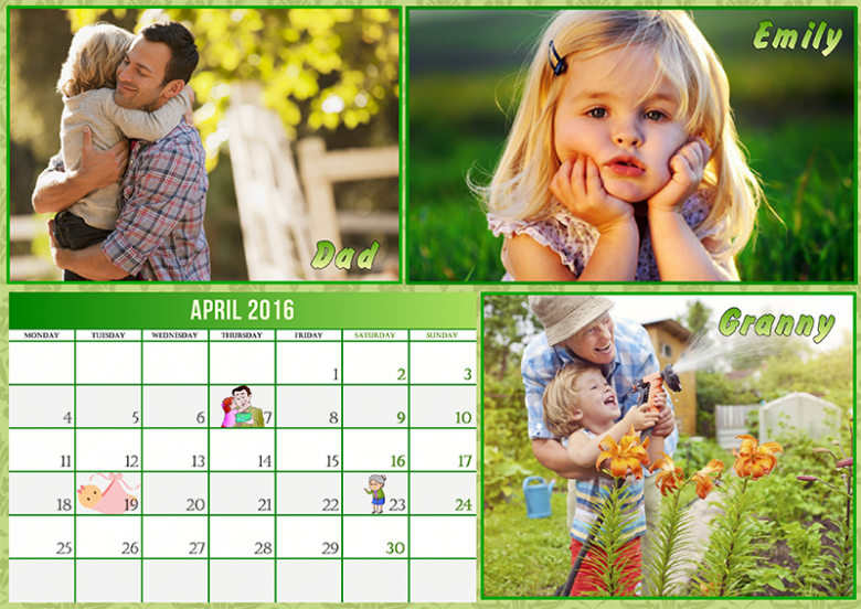 Family Birthday Calendar Ideas DIY Calendar Reminders