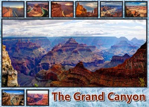 panorama style grid collage