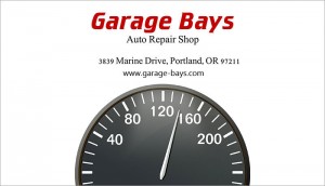 Car repair shop card