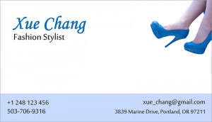 Stylist business card
