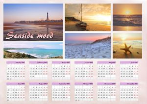 Photo calendar for 2017