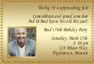invitation card for a colleague