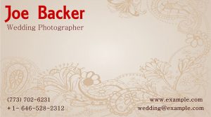 Vintage business card