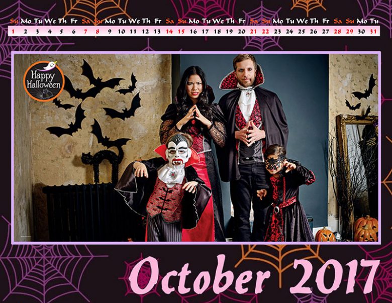 Halloween Calendar Designs