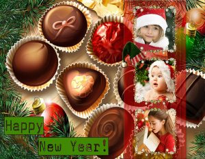 New Year card design