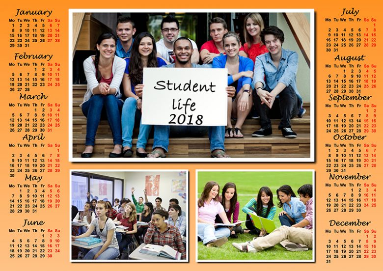 studentlifecalendar Creative Photo Design Blog